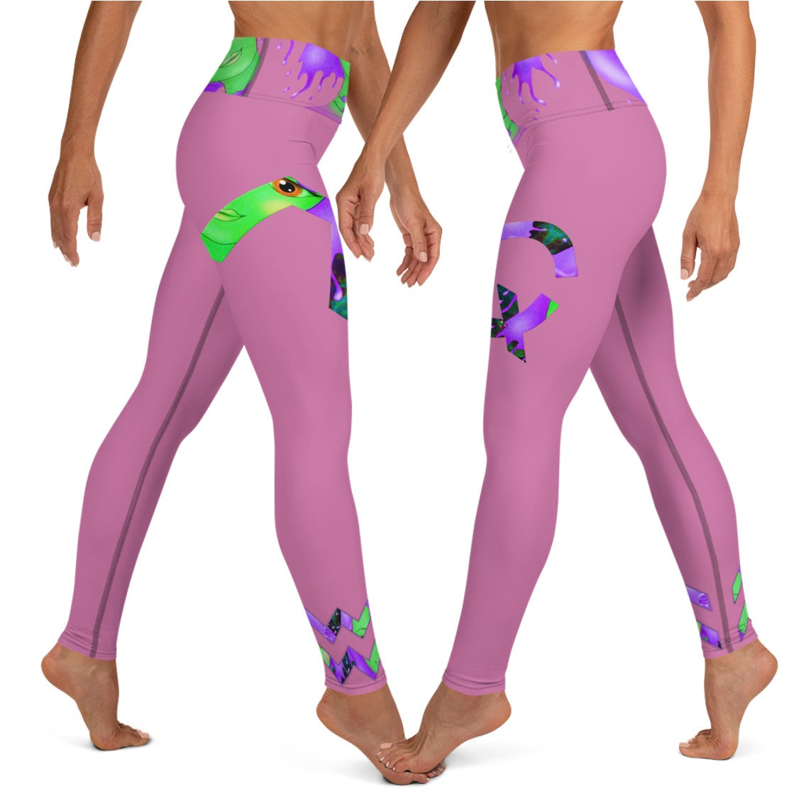 Aquarius Leggings- Topaz Pink. Yoga Pants for Women. WickedYo.